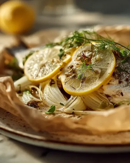 recette Poisson en papillote au citron, fenouil et herbes fraîches