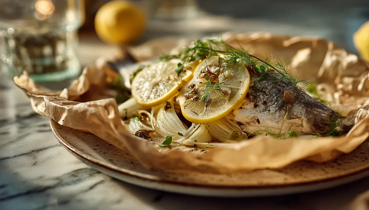recette Poisson en papillote au citron, fenouil et herbes fraîches